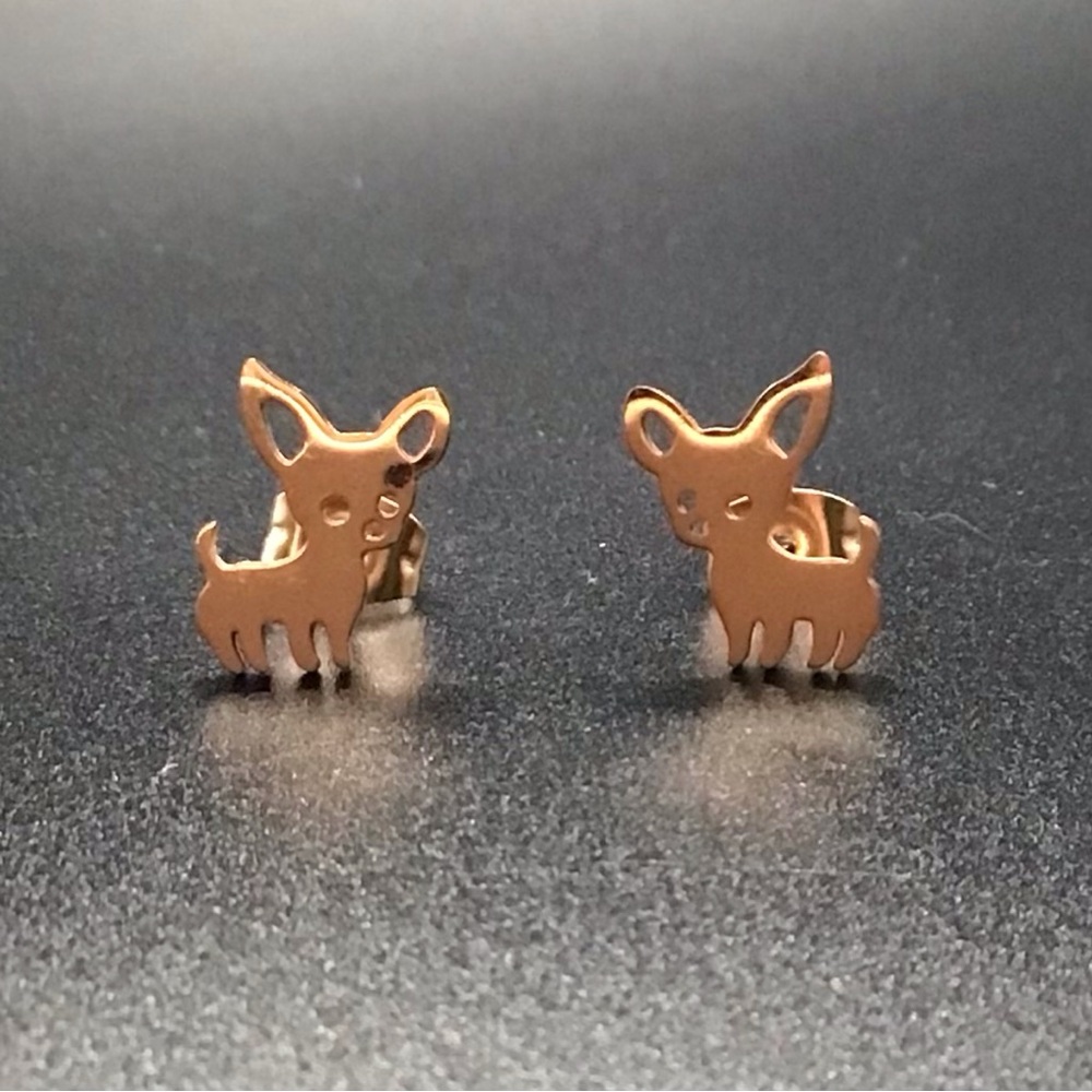 Chihuahua Stud Earrings